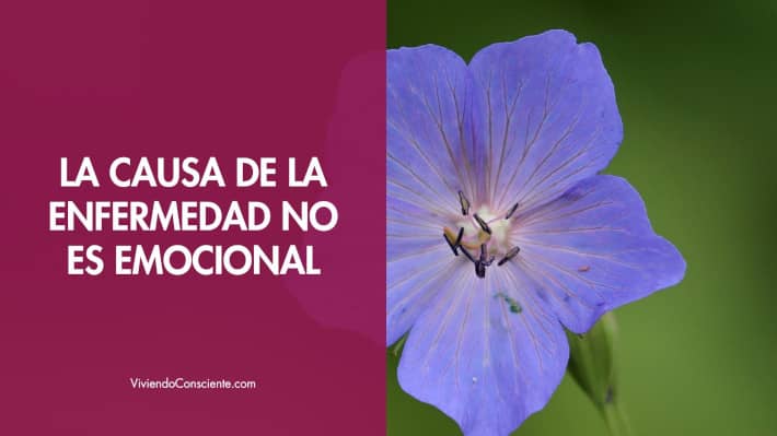 La causa de la enfermedad no es emocional